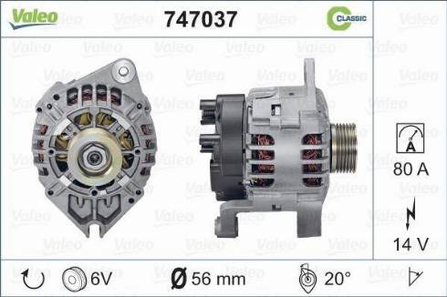 Valeo 747037 - Alternatore autozon.pro