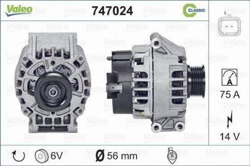 Valeo 747024 - Alternatore autozon.pro