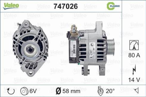 Valeo 747026 - Alternatore autozon.pro