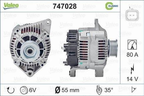 Valeo 747028 - Alternatore autozon.pro