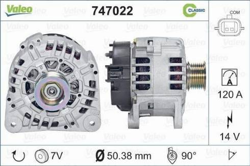 Valeo 747022 - Alternatore autozon.pro