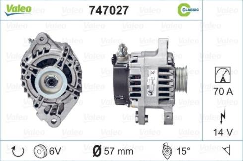 Valeo 747027 - Alternatore autozon.pro