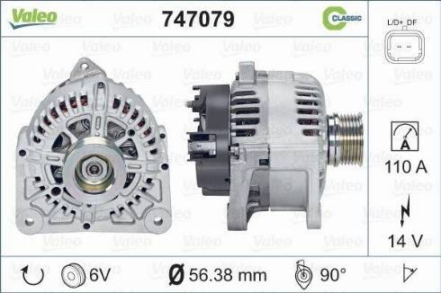 Valeo 747079 - Alternatore autozon.pro