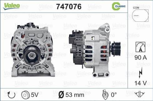 Valeo 747076 - Alternatore autozon.pro