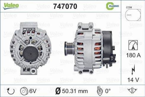 Valeo 747070 - Alternatore autozon.pro