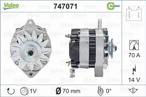 Valeo 747071 - Alternatore autozon.pro