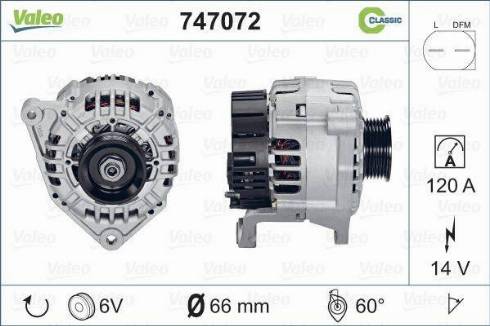 Valeo 747072 - Alternatore autozon.pro