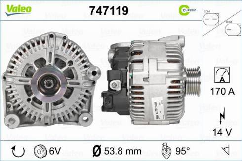 Valeo 747119 - Alternatore autozon.pro