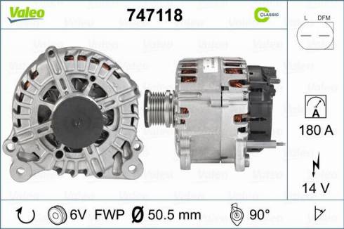 Valeo 747118 - Alternatore autozon.pro