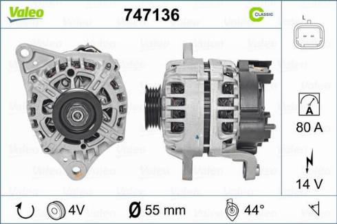 Valeo 747136 - Alternatore autozon.pro