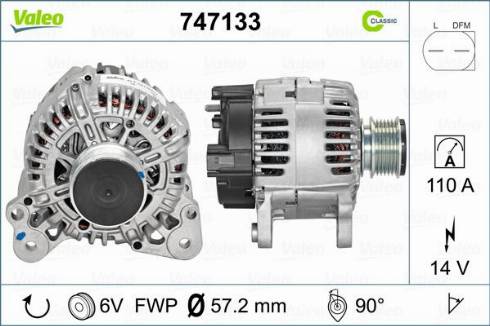 Valeo 747133 - Alternatore autozon.pro