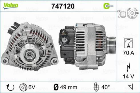 Valeo 747120 - Alternatore autozon.pro