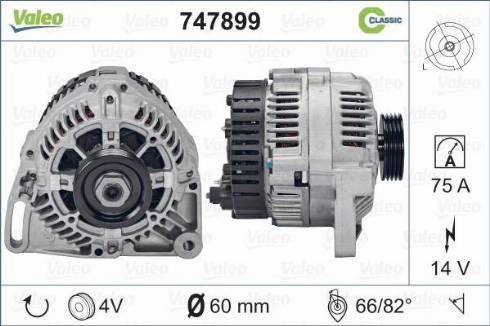 Valeo 747899 - Alternatore autozon.pro