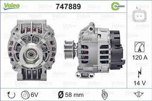 Valeo 747889 - Alternatore autozon.pro