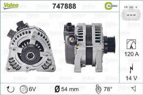 Valeo 747888 - Alternatore autozon.pro