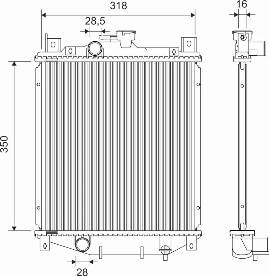 Valeo 701418 - Radiatore, Raffreddamento motore autozon.pro