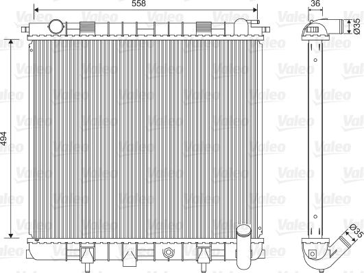 Valeo 701599 - Radiatore, Raffreddamento motore autozon.pro
