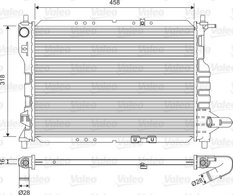 Valeo 701598 - Radiatore, Raffreddamento motore autozon.pro