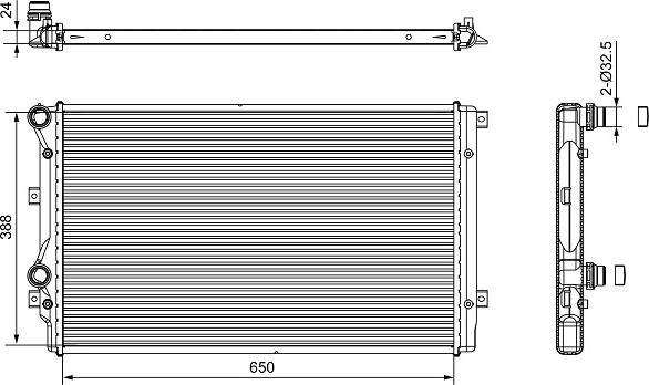 Valeo 701540 - Radiatore, Raffreddamento motore autozon.pro