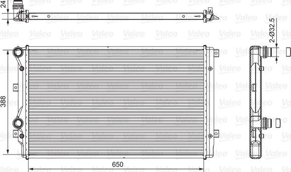 Valeo 701540 - Radiatore, Raffreddamento motore autozon.pro