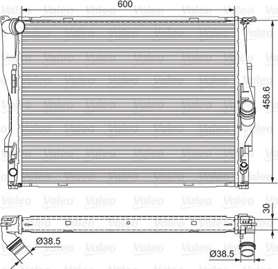 Valeo 701542 - Radiatore, Raffreddamento motore autozon.pro