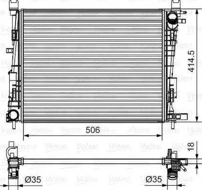 Valeo 701514 - Radiatore, Raffreddamento motore autozon.pro