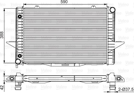 Valeo 701532 - Radiatore, Raffreddamento motore autozon.pro