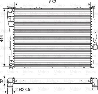 Valeo 701523 - Radiatore, Raffreddamento motore autozon.pro