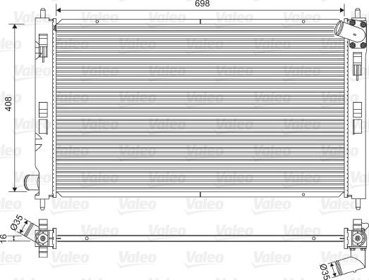 Valeo 701578 - Radiatore, Raffreddamento motore autozon.pro