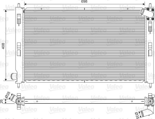 Valeo 701577 - Radiatore, Raffreddamento motore autozon.pro