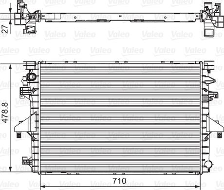 Valeo 701654 - Radiatore, Raffreddamento motore autozon.pro