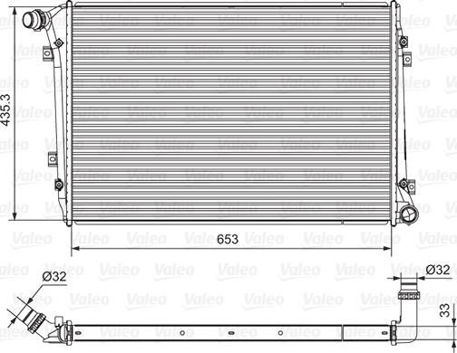 Valeo 701664 - Radiatore, Raffreddamento motore autozon.pro