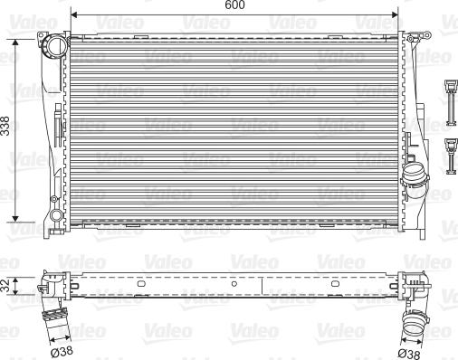 Valeo 701601 - Radiatore, Raffreddamento motore autozon.pro