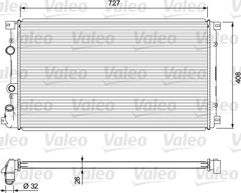 Valeo 701725 - Radiatore, Raffreddamento motore autozon.pro