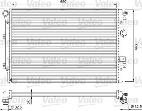 Valeo 701728 - Radiatore, Raffreddamento motore autozon.pro