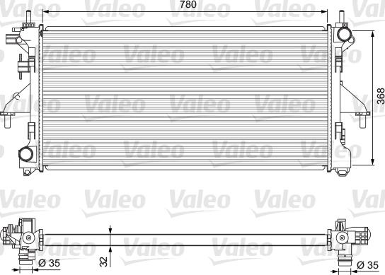 Valeo 701727 - Radiatore, Raffreddamento motore autozon.pro