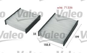 Valeo 715556 - Filtro, Aria abitacolo autozon.pro