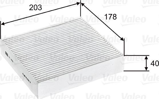 Valeo 715603 - Filtro, Aria abitacolo autozon.pro