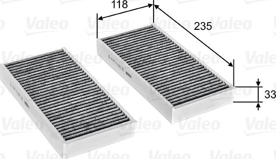 Valeo 715811 - Filtro, Aria abitacolo autozon.pro