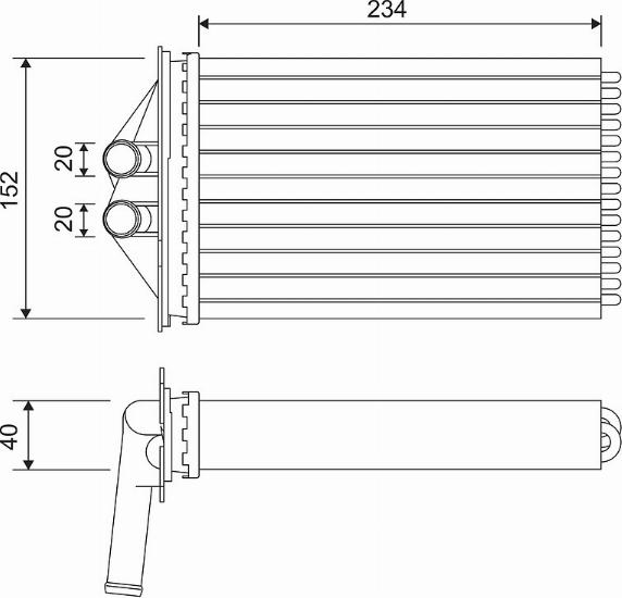 Valeo 715306 - Scambiatore calore, Riscaldamento abitacolo autozon.pro