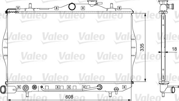 Valeo 734956 - Radiatore, Raffreddamento motore autozon.pro