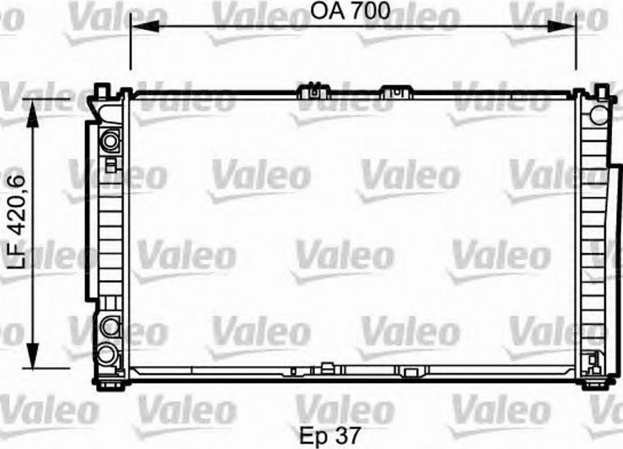 Valeo 734951 - Radiatore, Raffreddamento motore autozon.pro