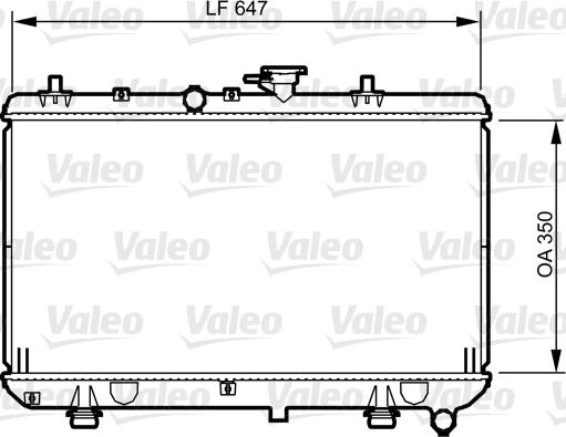 Valeo 734966 - Radiatore, Raffreddamento motore autozon.pro