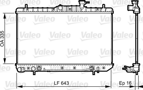 Valeo 734960 - Radiatore, Raffreddamento motore autozon.pro