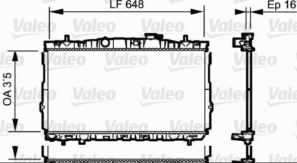 Valeo 734903 - Radiatore, Raffreddamento motore autozon.pro