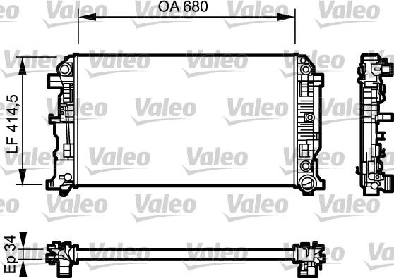 Valeo 734929 - Radiatore, Raffreddamento motore autozon.pro