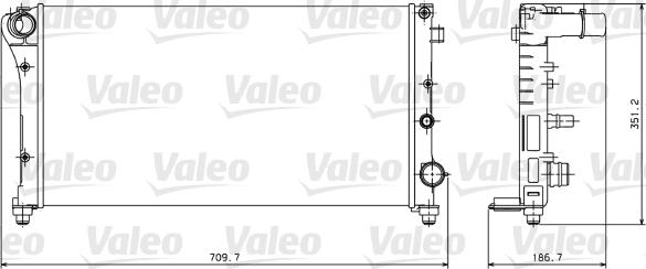 Valeo 734924 - Radiatore, Raffreddamento motore autozon.pro