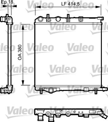 Valeo 734921 - Radiatore, Raffreddamento motore autozon.pro