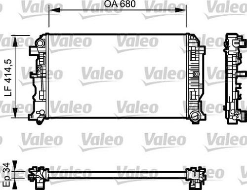 Valeo 734928 - Radiatore, Raffreddamento motore autozon.pro