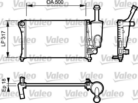 Valeo 734923 - Radiatore, Raffreddamento motore autozon.pro